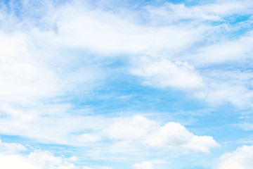 Blue sky with natural white clouds landscape- Image