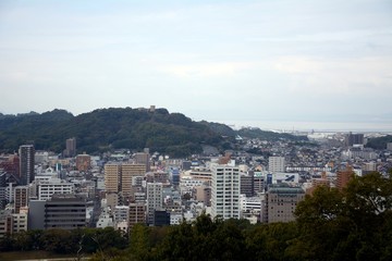 Obraz premium The view of Matsuyama city,Japan