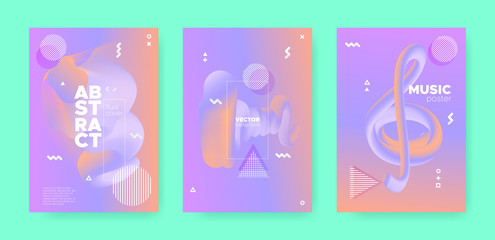 Graphic Memphis Geometric Elements. 70s or 80s 