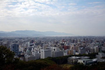 The view of Matsuyama city,Japan