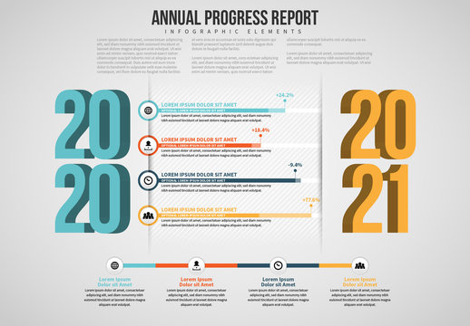 Annual Progress Report Infographic