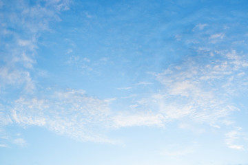 Blue sky with natural white clouds landscape- Image