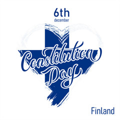 Happy Finland Constitution Day Vector Design Template Illustration