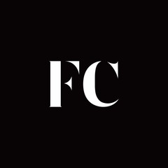 FC Logo Letter Initial Logo Designs Template