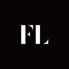 FL Logo Letter Initial Logo Designs Template