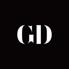 Obraz premium GD Logo Letter Initial Logo Designs Template