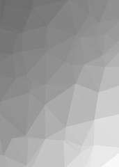 Fototapeta premium gray Color Abstract trianglify Generative Art background illustration