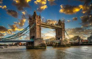 Tower bridge.The beautiful city of London. United Kingdom