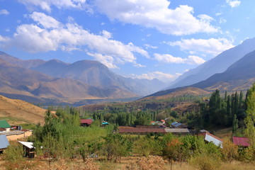 Charvak water reservoir near Tashkent in Uzbekistan