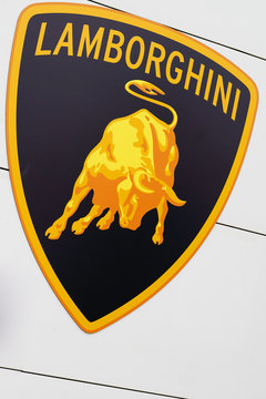 Lamborghini Store Logo Supercar Bull Taurus Sign Car Dealership Official Shop