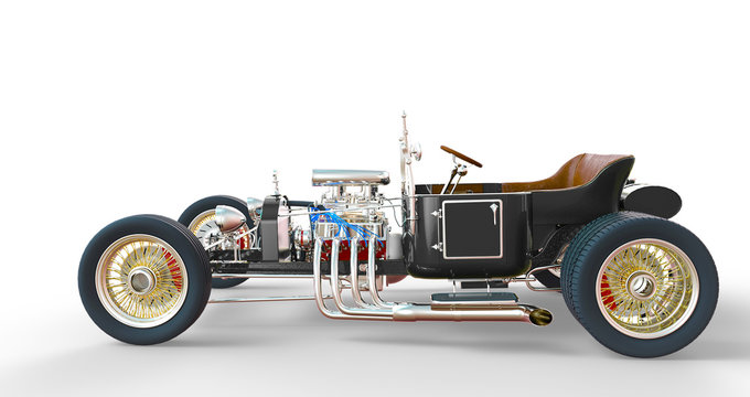 no branded roadster car side view