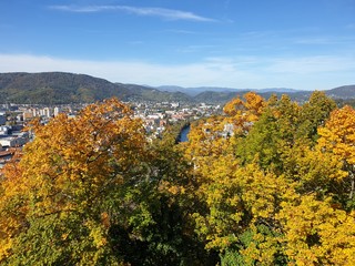 Herbstblick auf das nördliche Graz