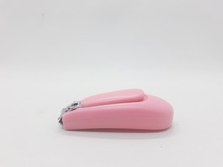 Beautiful Female Girly Artistic Modern Design Finger Nails Cutter for Manicure Appliances in White Isolated Background