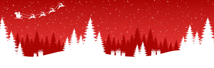simple christmas background with typical elements