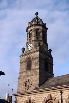 St Giles church clock tower, Pontefract, West Yorkshire
