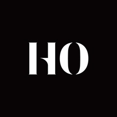 HO Logo Letter Initial Logo Designs Template