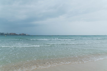Dramatic Cloudy Sky for Thunderstorm, Cloudscape Over Arabian Sea.