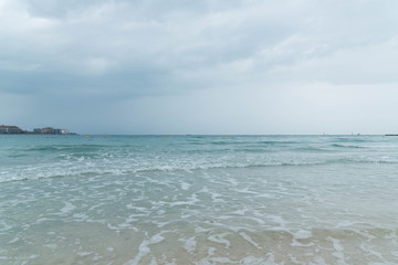 Dramatic Cloudy Sky for Thunderstorm, Cloudscape Over Arabian Sea.