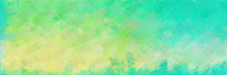 Fototapeta na wymiar abstract seamless pattern brush painted texture with light green, turquoise and medium aqua marine color. can be used as wallpaper, texture or fabric fashion printing