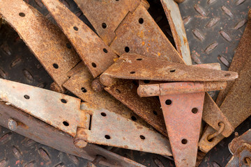 Pile of Rusty Hinges