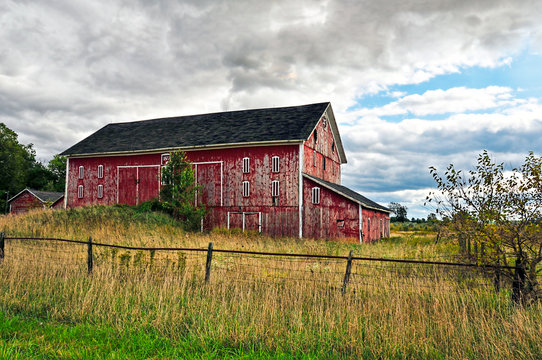 Old Red Barn Near Ligonier which is now Gone