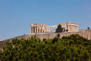 The ancient Acropolis at Athens city center