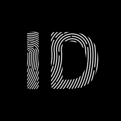 Fingerprint sign icon. Digital security authentication concept. Biometric authorization. Identification. id