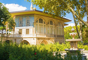 The exterior of the Baghdad Kiosk in Topkapi Palace, Istanbul. 
