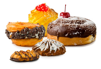 èçîëèðîâàíisolated image of cookies and cake close-up