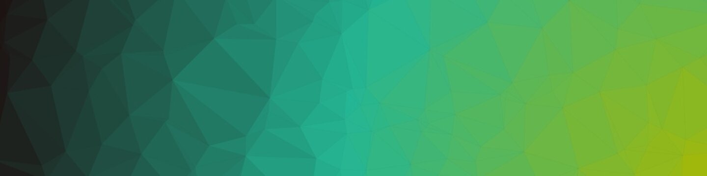 Green Color Abstract trianglify Generative Art background illustration