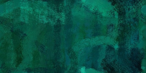 abstract seamless pattern brush painted background with teal green, dark slate gray and teal color. can be used as wallpaper, texture or fabric fashion printing