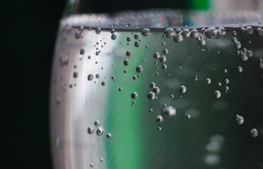 water drops on glass