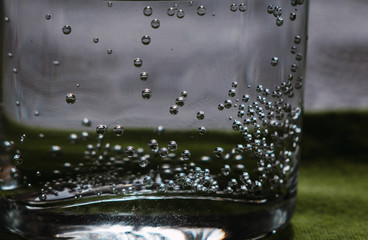 water drops on glass