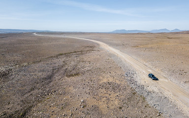 Interior islandzki, droga w interiorze, Islandia