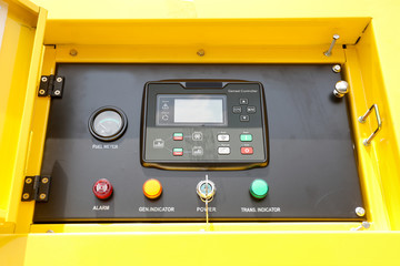 Generator power set controller or genset controller panel for setting