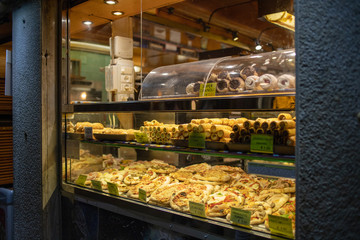 food in supermarket