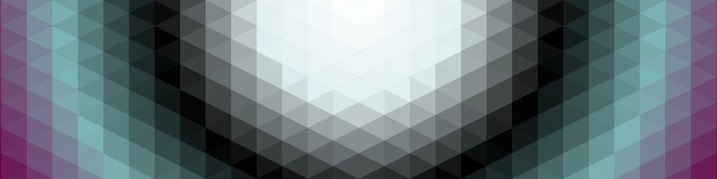 Rainbow Color Abstract trianglify Generative Art background illustration