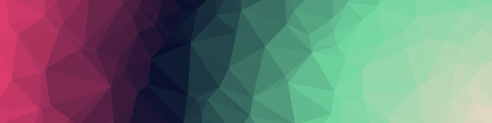 Fototapeta premium Rainbow Color Abstract trianglify Generative Art background illustration