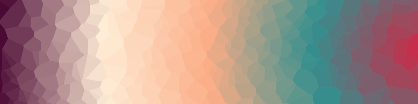 Rainbow Color Abstract trianglify Generative Art background illustration