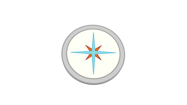 illustration of animated compass glitch effect