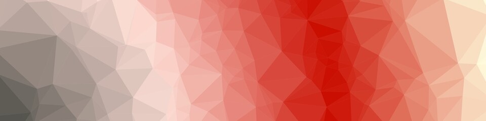 Red Color Abstract trianglify Generative Art background illustration