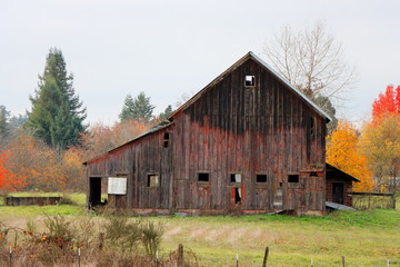 Obraz premium Old Oregon Farm House