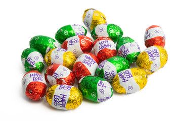 Easter eggs in foil