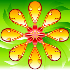 Decorative floral background.