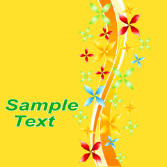 Decorative floral background.