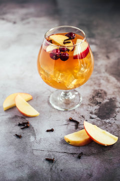 Cranberry Pear Rum Cocktail