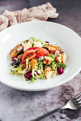 Maine Lobster Salad with potatoes and bacon