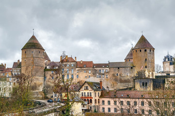 View of Semur-en-Auxois, France