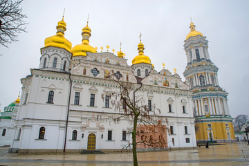 Fototapeta na wymiar Great Lavra of Kiev church and tower bell