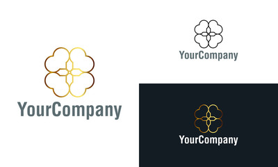 Creative ornament logo design template. Universal ornament vector logo. Creative vector emblem, for icon or design concept.